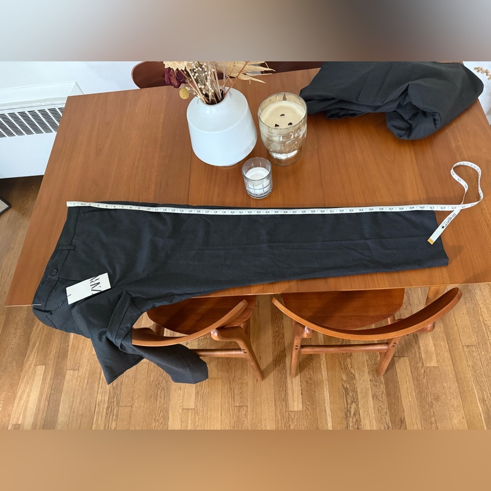 Zara Black Slim Fit Pants.  This is a set with the jacket.